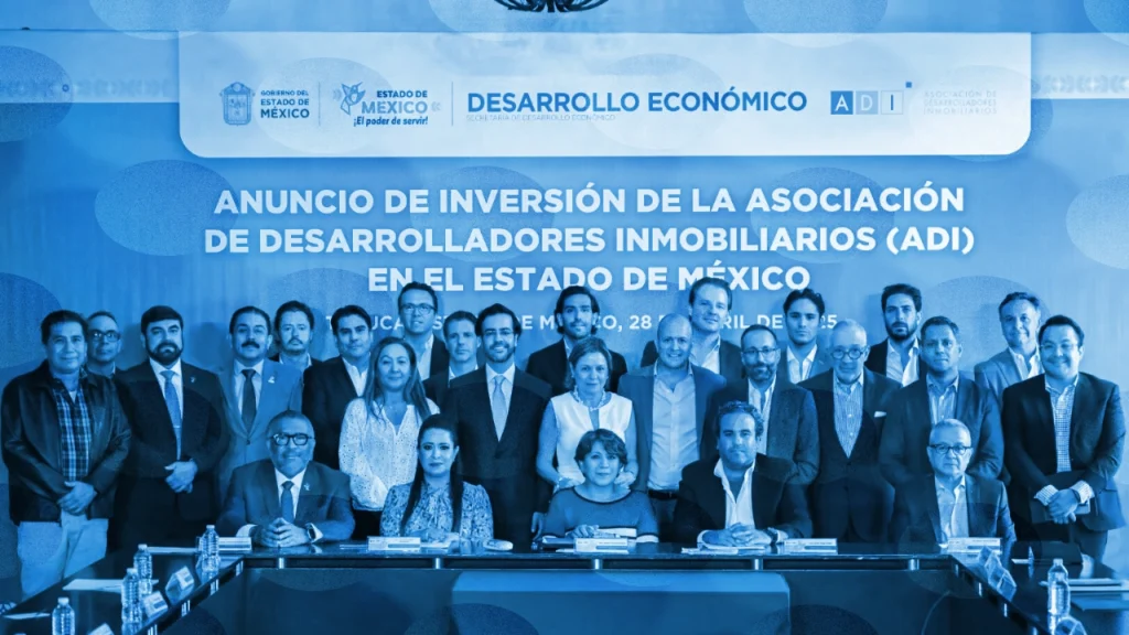 Inversión histórica de 3,700 mdd impulsará 48 proyectos inmobiliarios y 150 mil empleos en el Estado de México